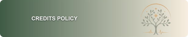 Credits Policy banner
