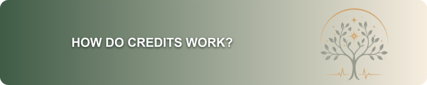 How do credits work? banner