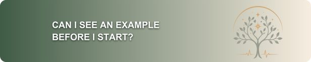 Can I see an example before I start? banner