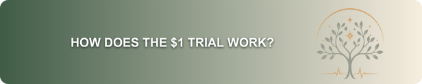 How does the $1 trial work? banner